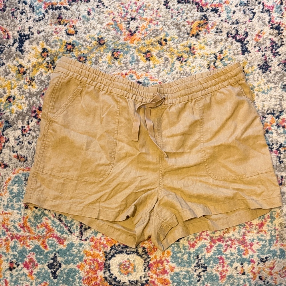 J. Crew Re-Imagined  XL Tan/Khaki Women's Casual Shorts